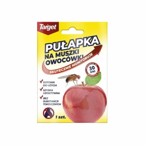 Pułapka na Muszki Owocówki w Kształcie Jabłka